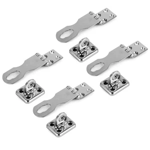 Marine Door Lock Hasp Latch, Safety Lock Clasp Latch for all Doors (4-Pack) - Bild 1 von 7