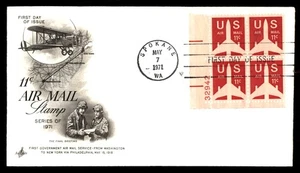 Mayfairstamps US FDC 1971 Air Mail 11c Plane Pilot First Day Cover aau_09083 - Picture 1 of 2