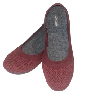 Allbirds Tree Breezers weinrot gewebt atmungsaktiv Slipper flache Schuhe Größe 8,5 - Bild 1 von 8