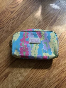 Borsa Lilly Pulitzer per Estee Lauder Trucco Viaggio Gioielli Zip Multicolore Rosa - Foto 1 di 7