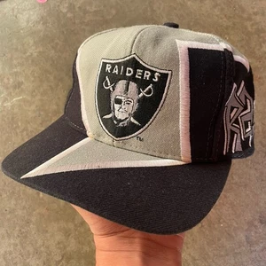 Cappello snapback vintage Los Angeles Raiders Jagged Bolt misto lana Drew Pearson - Foto 1 di 9