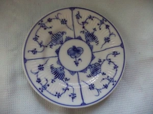 Piatto porcellana Bremer & Liebmann blu e bianco 8" dipinto a mano - Foto 1 di 5