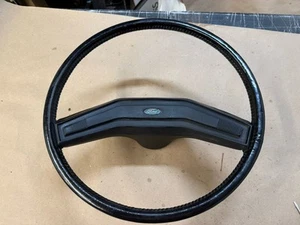 1978-1986 78-86 Ford Truck Bronco van Blue Oval Leather Wrap Steering Wheel OEM - Bild 1 von 6