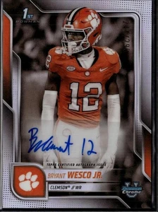 2025 Bowman University Chrome #BCA-BW Bryant Wesco Jr Autographs Refractor #/299 - Bild 1 von 2