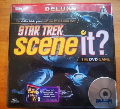 New & Sealed Star Trek Deluxe Scene It DVD Board Game, Rarer Design on Metal Tin - Image 1 of 4