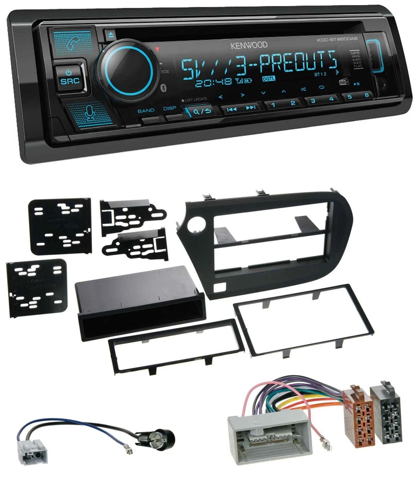 Kenwood Bluetooth USB CD MP3 DAB Autoradio für Honda Insight (ZE2, 2009-2013) - Bild 1 von 4