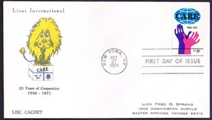 USA 1971 used FDC, CARE charity providing comprehensive child development - Picture 1 of 1