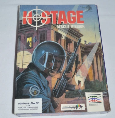 Hostage: Rescue Mission Complete 1989 Game Apple Macintosh Plus, SE Vintage - image 1 of 4