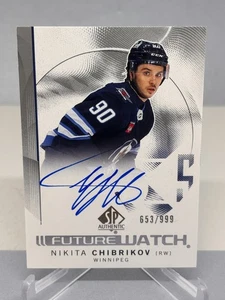 24-25 Nikita Chibrikov SPA #150 Future Watch Rookie Auto/999 Winnipeg Jets - Imagen 1 de 2