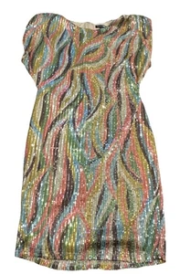 Vestido Moda Nova Lentejuelas Multicolor Talla Grande - Imagen 1 de 5