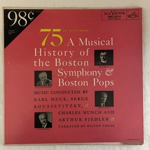 MUSICAL HISTORY OF BOSTON SYMPHONY AND POPS 1956 Vinyl Album UltraSonic Clean - Bild 1 von 7