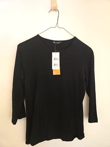 KIKI RIKI DAMEN 3/4-ARM STIL SCHWARZ SHIRT NEU MIT ETIKETT - Bild 1 von 4