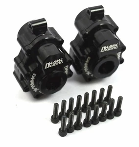 Juego de carcasa de accionamiento de portal trasero de aleación mecanizada CNC negro para rastreador Traxxas TRX-4 - Imagen 1 de 1