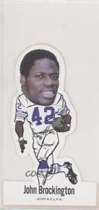 1972 NFLPA Vinyl Player Stickers John Brockington Rookie RC