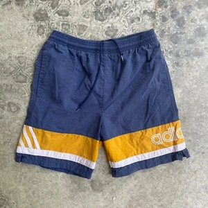 Vintage 90s Adidas Color Block Swishy Basketball Streetwear Short Kids Small - Picture 1 of 4