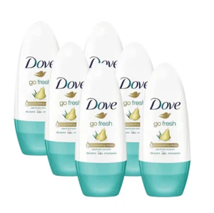 DOVE ROLL ON 50 ML ADVANCE CARE PEAR & ALOE VERA - 6 PACK - Picture 1 of 1