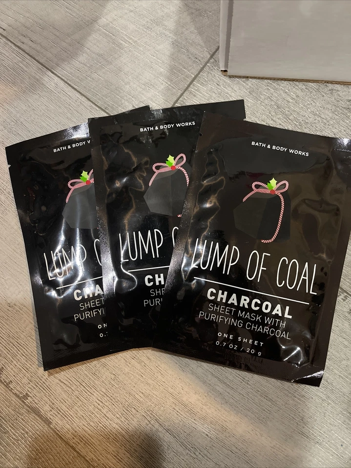 Bath and Body Works Lump of Coal Sheet Mask Set Of 4 - Image 1 of 1