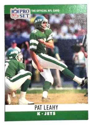 PAT LEAHY New York Jets 1990 Pro Set Football Card #237 - Image 1 of 2