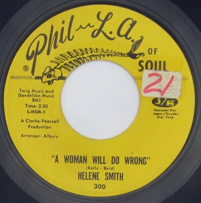 Helene Smith A Woman Will Do No Wrong and Like A Baby 45 rpm Deep Soul - Image 1 of 2