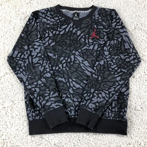 Nike Air Jordan Jumpman Logo Elephant Camouflage Sweatshirt Youth Boys Large - Picture 1 of 9