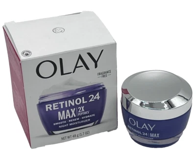 OLAY RETINOL 24 MAX 2XPEPTIDES HYDRATE,  NIGHT MOISTURIZER CREAM, FRAGRANCE FREE - Image 1 of 4