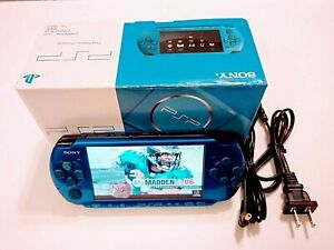 Sony PSP 3000 Launch Edition Vibrant Blue Handheld System *Refurbished with box*