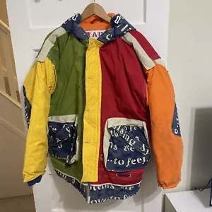 Lapagayo giacca vintage nautica con cappuccio anni 90 retrò ricamata full zip taglia L - Foto 1 di 11