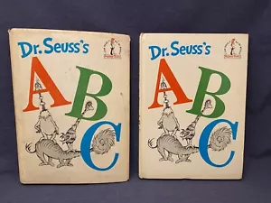 1963 1st Ed Dr. Seuss's ABC HC DJ Dust Jacket 195/195 B-30 Beginner Book - Imagen 1 de 22