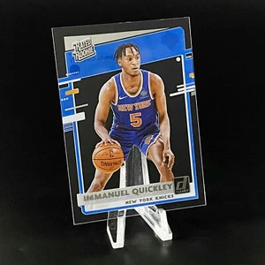 2020-21 Clearly Donruss Immanuel Quickley #77 Rated Rookie Knicks Centered RC 3 - Picture 1 of 2