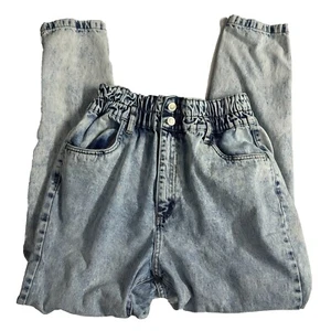 Refuge Womens Size XS Light High Rise Distressed Tapered White Wash Jeans - Picture 1 of 19