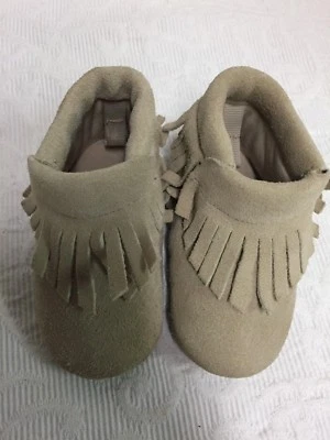 Babies Size 3 Leather Upper Booties - Beige  - Image 1 of 4