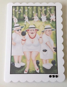 LADIES BOWLING CARD . ANY OCCASION. HANDMADE - Picture 1 of 1