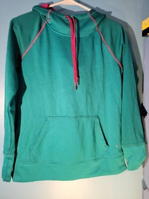Sudadera con capucha para mujer Danskin Now verde azulado talla S Foto 1 de 4