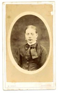 Lady on cdv by W Kent of Chatham - Picture 1 of 2