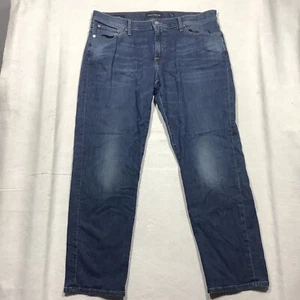Lucky Brand 221 Straight Jeans Men's 38x32 Cotton Blend Medium Wash Blue Denim - Picture 1 of 12