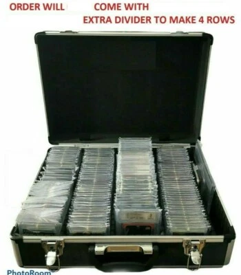 LARGE GRADED CARDS CASE NBA NFL WWE POKEMON/TCG STORAGE BOX PSA/BGS SLAB HOLDER - Image 1 of 4