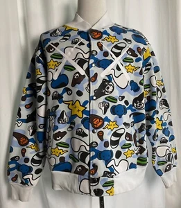 A Bathing Ape (Bape) Baby Milo x Kaws Vintage XL Animal Kingdom Varsity Jacket - Picture 1 of 13