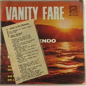 VANITY FARE -EARLY IN THE MORNING / I LIVE FOR THE SUN- 1970 MEXICAN 7” EP PS - Picture 1 of 4