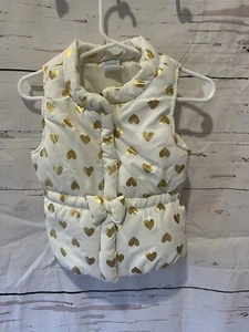 Giacca gilet modello cuore bianco/oro 12 mesi - Healthtex - Foto 1 di 3