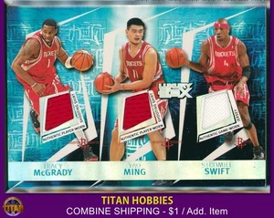 2006 Topps Luxury Box Team Jersey HOUSTON ROCKETS - Tracy McGrady, Yao Ming /198 - Picture 1 of 2