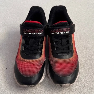 Zapatillas Skechers Niños Negras y Rojas Razor Flex Air Niños Talla 2 Foto 1 de 4