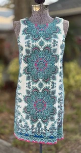 Vestido túnica mandala floral brillante London Times talla 6P - Imagen 1 de 11