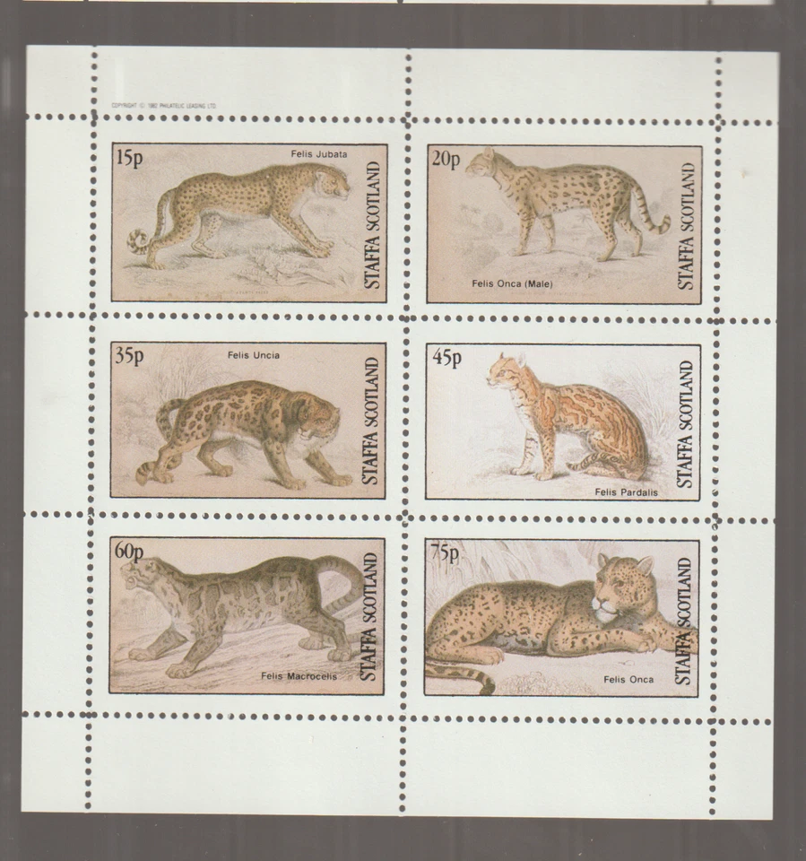 Staffa Scotland animals fauna block MNH - Image 1 of 1