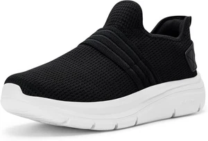 FitVille Men's Extra Wide Slip On Trainers Casual Lightweight Walking Sneaker - Picture 1 of 11