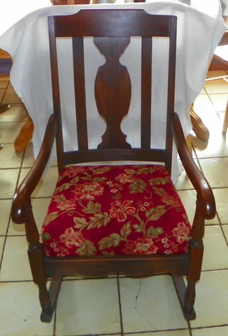 Mahogany Rocker / Rocking Chair  (R139) Cover