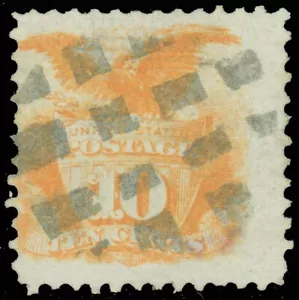 Scott #116, "SEGMENTED CIRCLE GRID" Fancy Cancel (Ken Whitfield #2349) SCV 110 $! - Bild 1 von 1