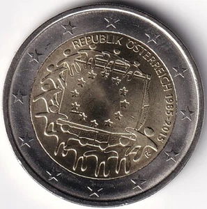 2 Euro Gedenkmünze Österreich - 2015 - "30 Jahre Europaflagge" - Bild 1 von 2
