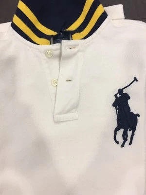 Camisa de Rugby Polo Ralph Lauren Niños 7 Usada En Excelente Estado Foto 1 de 4