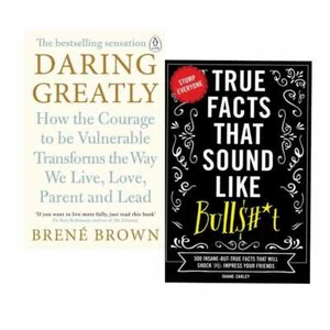 Daring Greatly,True Facts That Sound Like Bullshit 2 Books Collection Set New - Picture 1 of 3