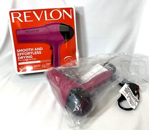 Secador de pelo Revlon Frizz Control 1875 vatios iónico NUEVO caja abierta color baya - Imagen 1 de 4